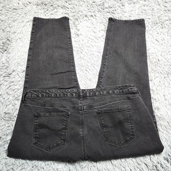 Bandolino Mandie Straight Jeans Womens Size 20W Average Plus Black Stretch 42x30 - Picture 4 of 13